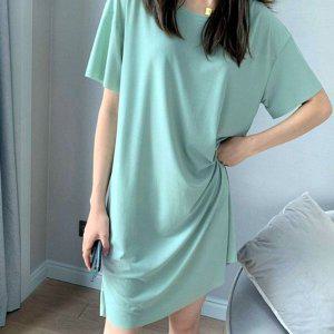 여자 찰랑 쿨원피스 원피스 여름 집에서입는옷 반팔