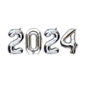 숫자은박풍선 2024패키지 실버 소 이벤트용품 새해장