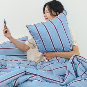 레트로 M2 차렵이불 베개커버 세트 슈퍼싱글 SS 블루