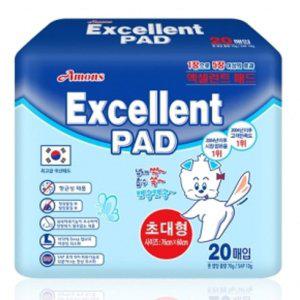 강아지 무향 배변 패드 초대형 20매입 1P 실내 화장실