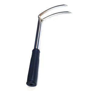 국산 덕진 고무손잡이 약초 두발괭이 쇠스랑 농기구