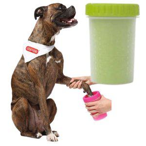 강아지 발세척기 세정 그린 M 1P 산책 발씻기 간편