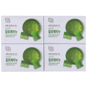 상쾌한 알로에 향이 가득한 고급 미용 비누 90g 4입