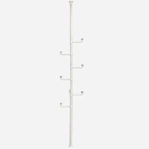 화이트 기둥 행거 옷행거 행거봉 고정식행거 250cm