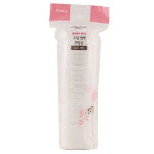 고품질 면과 복합 섬유로 제작 원형 화장솜 100P 5개