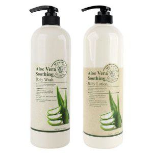 알로에 베라로 촉촉 케어 바디로션 1개 바디워시 1개
