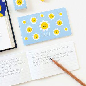 일러스트 유선 포켓 수첩 12cm 5P 휴대용 노트 메모장