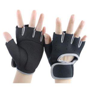 스포츠 손바닥 쿠션 헬스 장갑 하프형 블랙 1P 철봉