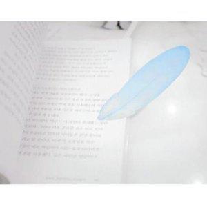 점착식 메모지 깃털 블루 20매 3P 붙이는 감성 노트