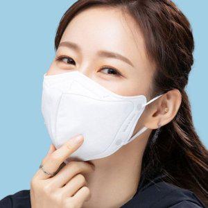 새부리형 마스크 4중필터 일회용 마스크 화이트 L 30p