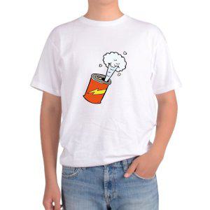 기능성 반팔티 가스 전기 번개 캔 펑 폭발 디자인의류