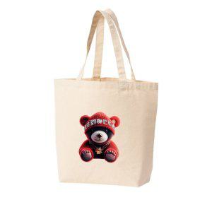 에코백 토트백 빨간곰돌이 bear 빨간모자