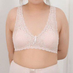 빅사이즈 노와이어 빅 브래지어 캡 푸쉬업 왕뽕