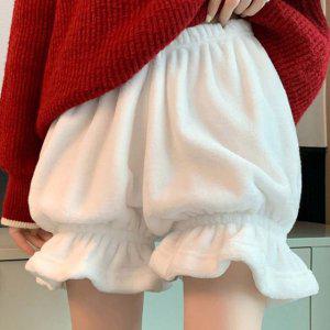 속바지 겨울 화이트 호박 여성 바지 속치마 여