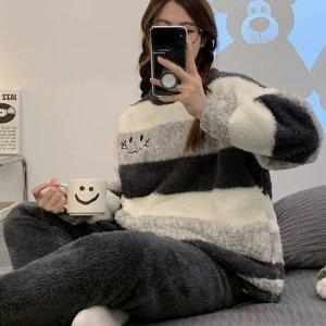 극세사잠옷 상하의세트 겨울잠옷 겨울 잠옷세트
