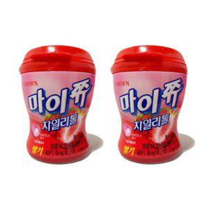 마이쮸 용기 딸기 110g 2개 아이들 캬라멜 사탕 캔디