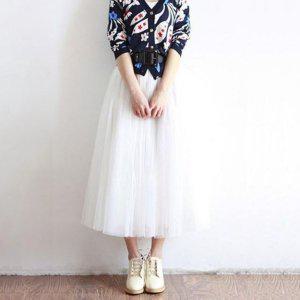 발레리나 신충성이 레이스스커트 망사스커트 편리
