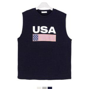 프린트나시 나시티 남자나시 여름나시티 usa나