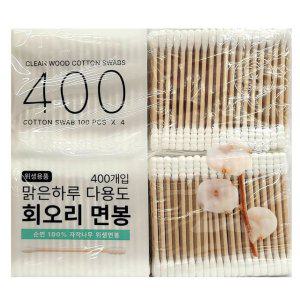 넉넉하게 사용하세요 대용량 회오리면봉 4P 100입 4봉