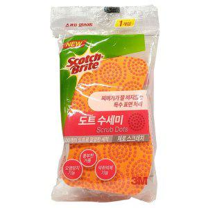 500개의 도트 찌꺼기를 한 번에 제거 위생 수세미 1입