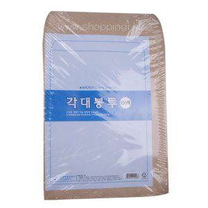 무지 서류봉투 회사 종이 대봉투 각대 봉투 100매