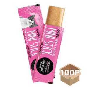 고양이 말랑 미니 스틱 간식 100P 헤어볼 영양 스낵