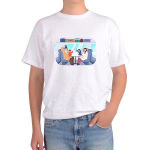 여성면티 엄마아빠 여행 남자면티 티 기차 반팔