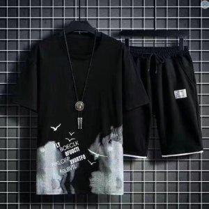 반팔셔츠 코디룩 린넨셔츠 세트 캐주얼 남성 반