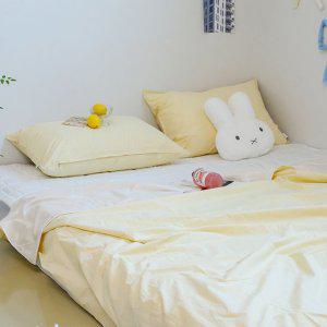 고밀도 60수 냉감 겹이불 패드세트 SS 옐로우 여름
