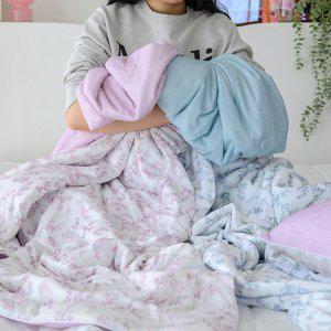 플라워 냉감 이불 SS 단품 여름 시원한 쿨이불 침구