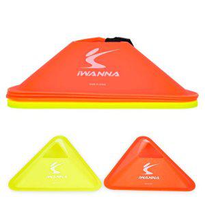 축구훈련용품 5cm 스포츠콘 삼각 (2in)set 6개입 2색