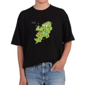 반팔티 DAEGU 라운드티 사과 갓바위 오버핏