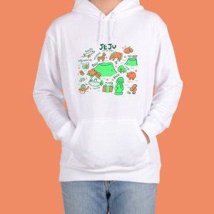제주도 돌하르방 한라봉 남자후드티 성산일출봉