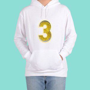 남녀공용 아동후드티 디지털프린팅 숫자 번호 남