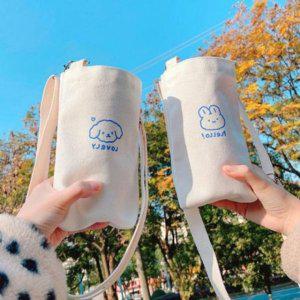 보냉 텀블러 보온 크로스백 가방 캔버스 에코백