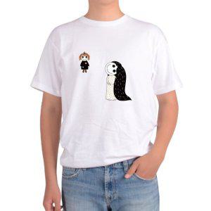 반팔 라운드티 귀신인형 유령 신랑신부 결혼