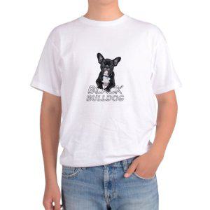 반팔 라운드티 블랙불독 BULLDOG 강아지
