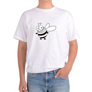 반팔 라운드티 일벌 꿀벌 bee 꿀을 찾아라