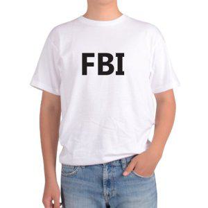 반팔 라운드티 FBI 연방수사관 미국 영문자