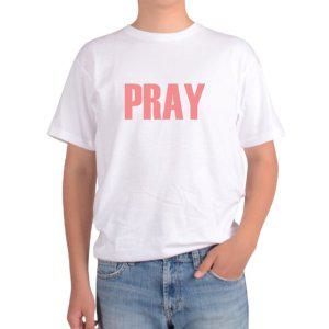반팔 라운드티 PRAY 프레이 기도 종교 믿음