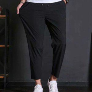 긴 남자잠옷 남자면 바지 츄리닝 오버핏 밴딩