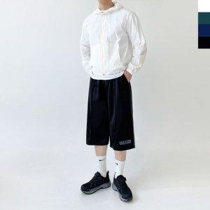 남성 7부 8부 트레이닝 투라인 와이드 버뮤다 바지