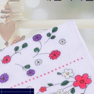 수건 꽃나염 헬스 양면 타올 가제 순면 직사각