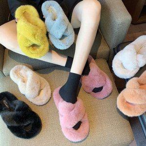 털신 실내화 빅사이즈 털슬리퍼 밍크털슬리퍼 따