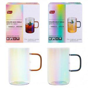 머그컵 커피잔 500ml 마린글라스 컬러리 머그