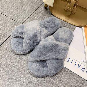 여성 거실 실내화 털신발 겨울 예쁜 털슬리퍼 슈즈