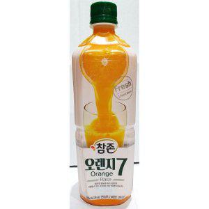 오렌지 원액 참존 835ml 과일 음료 베이스 과즙 식당