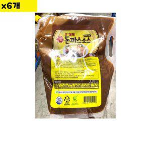 오뚜기 부어먹는돈까스소스 스파우트팩 2Kg x6개
