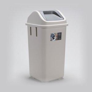 국민휴지통 그레이 25L 290x290x523 MM 쓰레기통