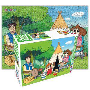 짱구는못말려 500pcs 직소 퍼즐 캠핑 1P 그림 맞추기